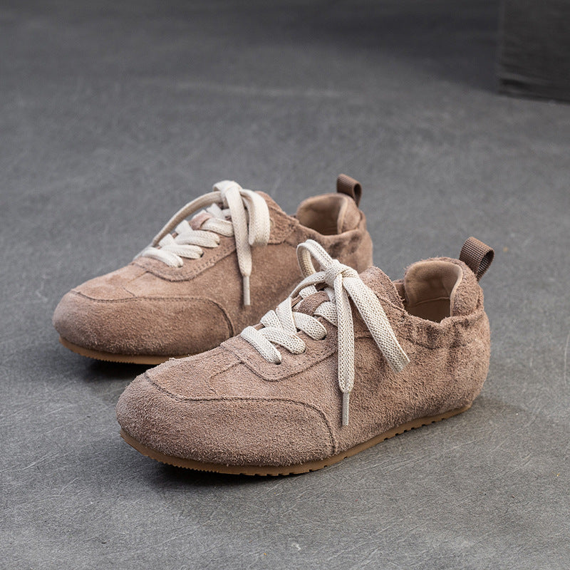 British Style Casual Shoes Color-contrasting Comfortable Women' Sneakers