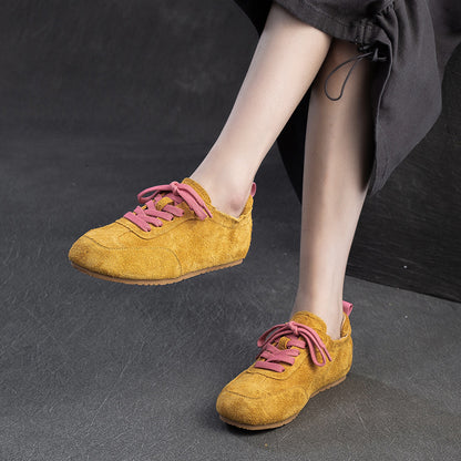 British Style Casual Shoes Color-contrasting Comfortable Women' Sneakers