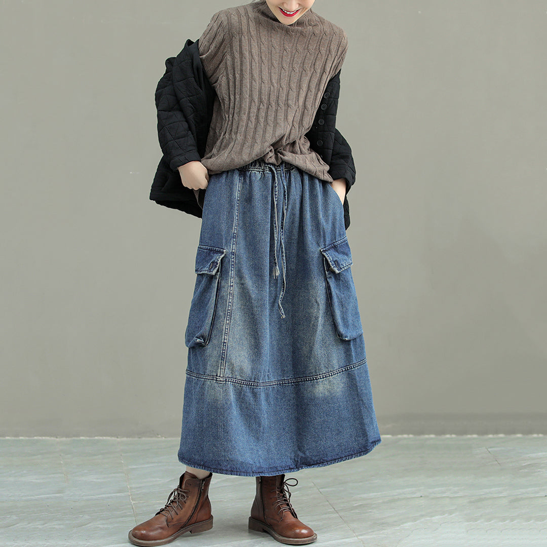 Fashion Ribbed Turtleneck Solid Thin Sweater