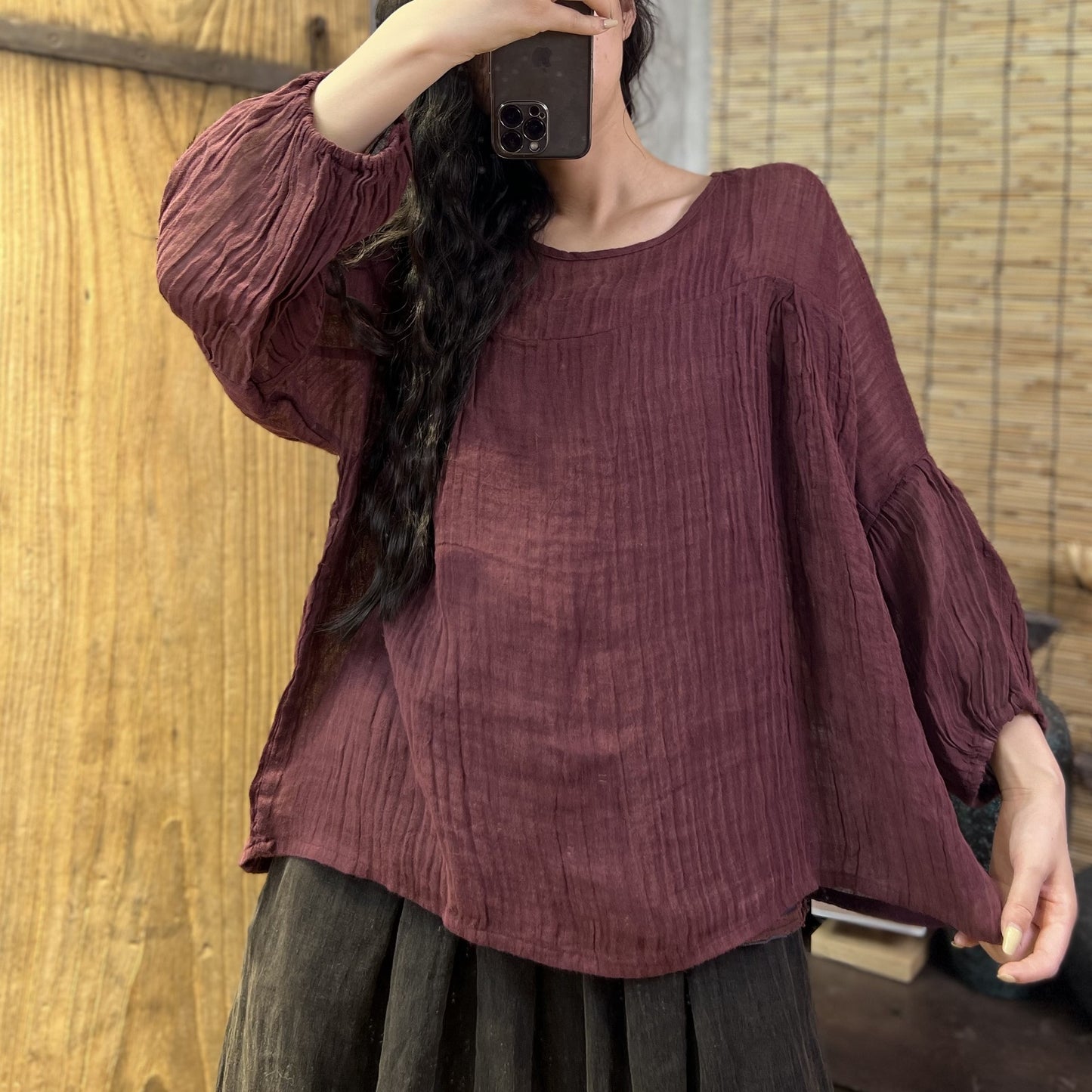 Lightweight Linen Breathable Blouse